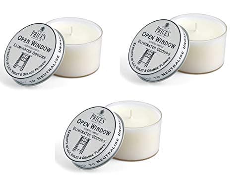 Image of Price's Open Window Candle in Tin Eliminates Odours - Triple Pack