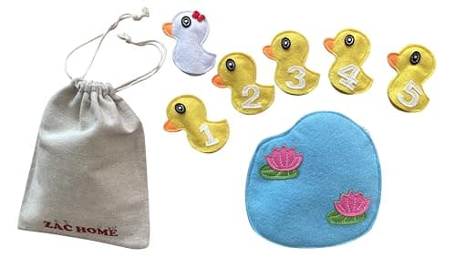 Image of 5 Little Ducks Nursery Rhyme Finger Puppet