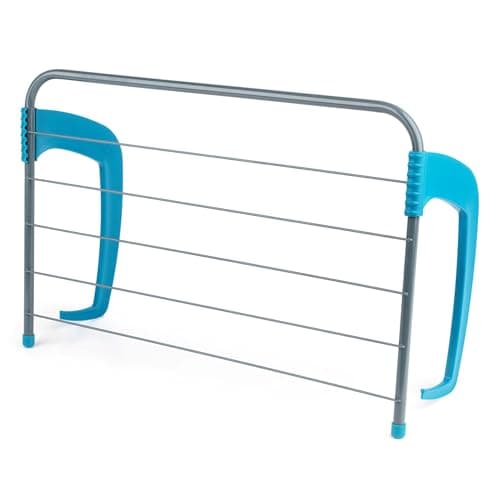 Image of Beldray LA027535TQEU Radiator Clothes Drying Rack - Clothes Airer With Adjustable Arms, Foldable, 3m Drying Space Over 6 Bars, Radiator Clothes Hanger, Lightweight, Suitable For Smalls & Delicates