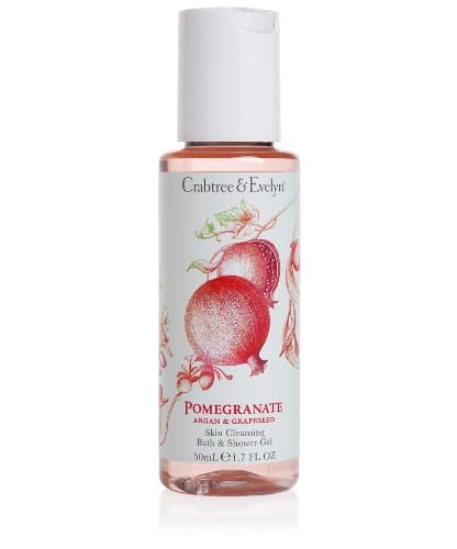 Image of Crabtree & Evelyn Pomegranate, Argan and Grapeseed Skin Cleansing Bath & Shower Gel 50ml
