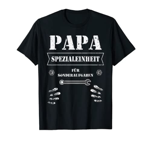 Image of Mens Papa special unit for special tasks - oily - screwdriver T-Shirt
