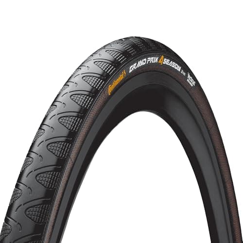Image of Continental Grand Prix 4-Season Road Bike Tyres with DuraSkin Protection and Vectran Breaker | All-Weather Puncture Proof Bicycle Tyre | Versatile Road and Track Cycle Tyre | 700x28c Tyres
