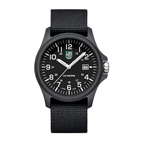 Image of Luminox - G Collection Moon Valley Men's Watch 43 mm - Diving Watch with Date Display 100 m Waterproof - Made in Switzerland - Men's Watch - Made in Switzerland, Case:Black, Dial