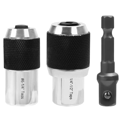 Image of Ruaizel 2Pcs Tap Socket Set, 3/8" Drive Tap Extractor Tool with Adjustable Jaws, Thread Tap Socket Set for Thread Taps, Reamers, Screw Extractors (3)