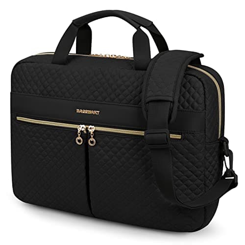 Image of bagsmart Laptop Bag, 15.6 Inch Briefcase for Women Large Laptop Case Computer Bag Office Travel Business (15.6 inch-Black)