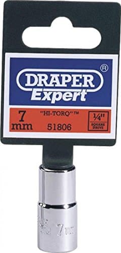 Image of Draper Expert 7Mm 1/4" Square Drive Hi-Torq Hexagon Socket