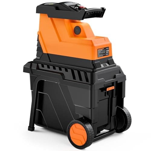 Image of DOVAMAN Electric Garden Shredder, 2500W Brushless Motor, 8-Tooth Roller Blade, Low Noise, Shreds Dry Branches up to 40mm, 55 litre Collection Box, w/ Overload Protection-GT10
