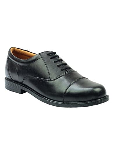 Image of Amblers London Leather Oxford Mens Shoes - Black - Size UK 9