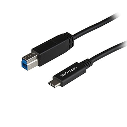 Image of StarTech.com USB C to USB B Printer Cable - 1m / 3 ft - Superspeed - USB 3.1 - 10Gbps - USB C Printer Cable - USB Type C to Type B (USB31CB1M)