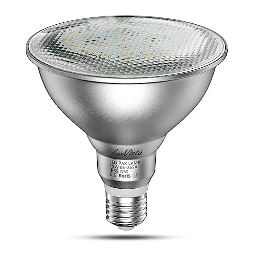 Image of Luxvista PAR38 Outdoor LED Reflector Light Bulb IP65 Waterproof 15W E27 Edison Screw 240V Flood Light Bulb Warm White 3000K of 120W Equivalent