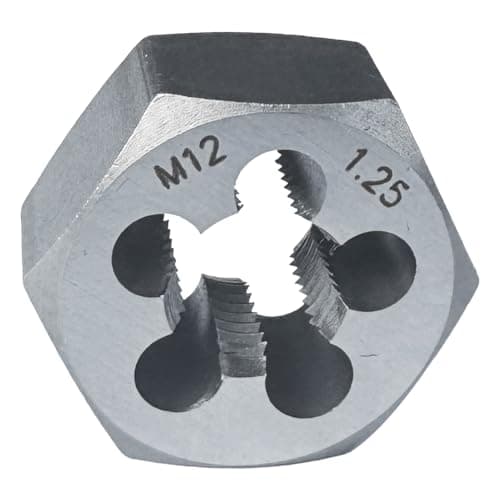 Image of Yamesh M12 x 1.25 Hex Die Rethreading Die Thread Die Carton Steel For Right Hand