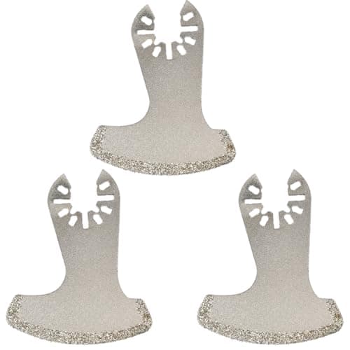 Image of CENBEN 3 Pcs Oscillating Multitool Grout Removal Blades, Diamond Multi Tool Blades Oscillating Saw Blades for Remove Grout Plaster Mortar Cutting Grinding Shaping