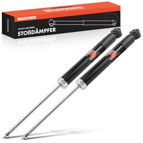 Image of Frankberg 2x Shock Absorber Strut Rear Left Right 650mm Gas pressure Compatible with O.c.t.a.v.i.a III Estate 5E5 5E6 Replace# 5Q0513049FE,3448025