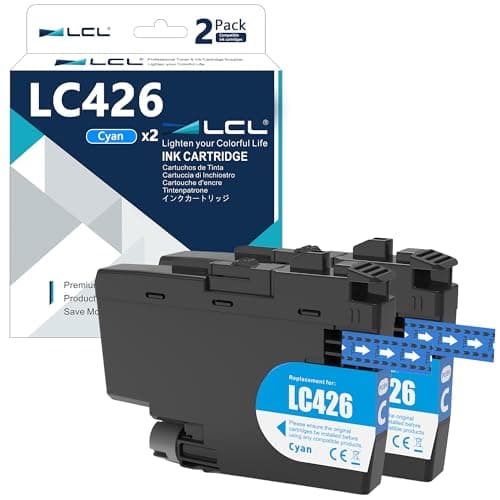 Image of LCL LC426 Ink Cartridge Replacement for Brother LC-426 LC426 LC-426C LC426C LC426XL for MFC-J4335DW MFC-J4340DW MFC-J4535DW MFC-J4540DW MFC-J4540DWXL (2 Cyan)