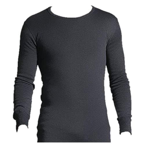 Image of HEAT HOLDERS Mens SockShop Long Sleeved Thermal Vest Charcoal L