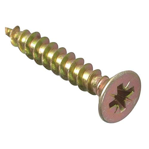 Image of ForgeFix Multi-Purpose Single Thread Screws | 5.0 x 20mm | Zinc Yellow Passivated | Box 200
