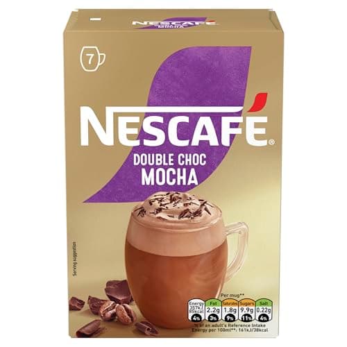 Image of NESCAFÉ Mocha Double Chocolate Instant Coffee 7 Sachets, 100percent Responsibly Sourced Coffee Pack of 1
