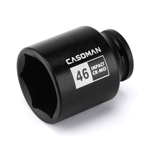 Image of CASOMAN 1/2" Drive x 46mm Deep Impact Socket, 6-Point, 78mm Length, Metric, CR-MO