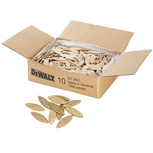 Image of Dewalt Size 10 (No 10) Biscuit Jointer Dowels Box of 1000 DT3932 DW682