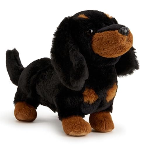 Image of Zappi Co Daisy the Dachshund Plush Toy Sausage Dog (20cm) Sausage Dog Delight - Soft, Cuddly, Recycled - Adorable Elongated Friend