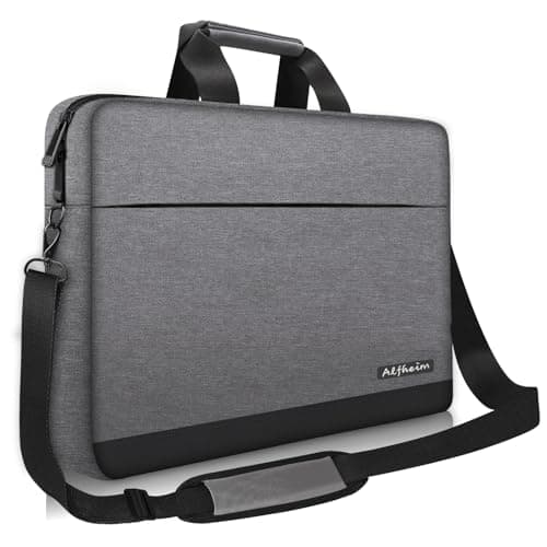 Image of Alfheim Laptop Bag with Shoulder Strap 15/15.6/16 Inch Men Women Lightweight Waterproof Soft Computer Briefcase for Business Work Notebook Ultrabook Compatible with Macbook Air