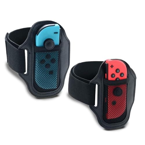 Image of HEATFUN Joy-Con Leg Strap for Nintendo Switch Ring Fit Adventure & Switch Sports, Adjustable Non-Slip Leg Band for Kids & Adults, 2 Pack (Fits Switch & OLED Joy-Con Controllers)