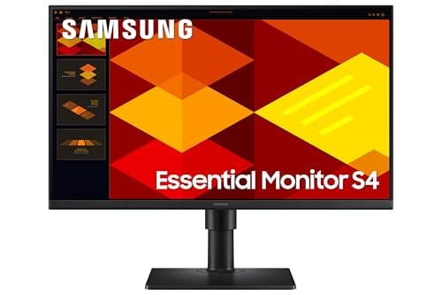 Image of Samsung LS24D406GAUXXU 24" FullHD IPS Monitor with Speakers - Height Adjust, 1920x1080p, Displayport, USB, HDMI, Eye Saver Mode