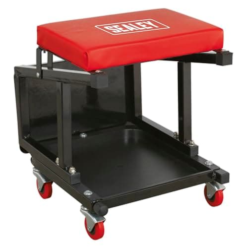 Image of Sealey SCR16 Mechanic's Utility Seat & Step Stool
