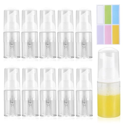 Image of 11 Pcs Foam Soap Dispenser Bottles, 30 ml/1 oz Foaming Soap Dispenser, Travel Foam Pump Bottles, Portable Soap Foam Dispenser for Lotions Liquid Dish and Hand Soap Dispenser Bathroom Kitchen