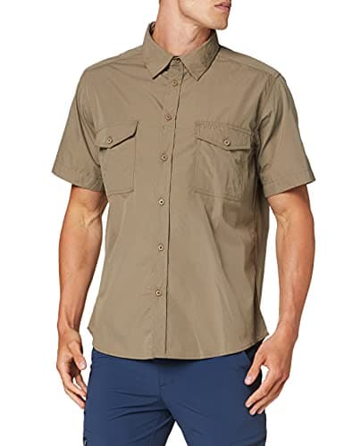 Image of Craghoppers Men's Kiwi Short Sleeved Shirt Anti-Insect Trail Top Pebble XL
