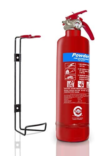 Image of Premium FSS UK 1 KG ABC Dry Powder FIRE Extinguisher. BSI KITEMARKED. Ideal for Boats Homes Kitchen Workplace Offices Cars Vans Taxi CABS Vehicles Trucks Warehouses GARAGES Hotels Restaurants