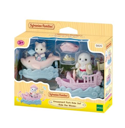 Image of Sylvanian Families - 5820 Amusement Park Ride Set -Ride the Waves- Dollhouse Playsets, Centre