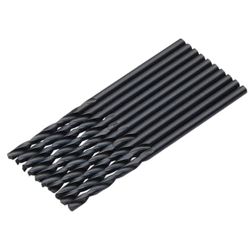 Image of Draper 10pcs Black HSS Drill Bit, 1.0mm x 34mm - 08811 - for Metal, Wood and Plastic