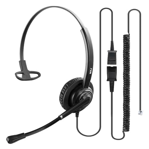 Image of Cisco Headset with Microphone Noise Cancelling Corded RJ9 Telephone Headset for Cisco Landline Phone CP-7821 CP-7841 7931G 7940 7941G 7942G 7945G 7961G 7962G 7965G 7975 8841 8861 8865 8961 9951 9971