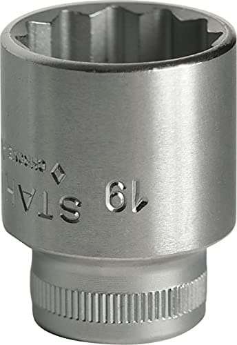 Image of Stahlwille STW4519 3/8-Inch Drive 19 mm Bi-Hexagon Socket - Silver