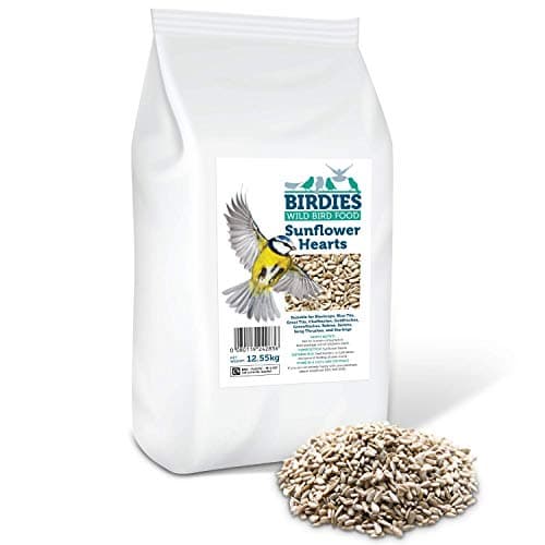 Image of Birdies Sunflower Hearts- Bird Seed for Wild Birds -12.55kg Premium Husk Free Bakery Grade Kernels