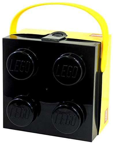 Image of LEGO 40240006 Black Lunch Box with Yellow Handle