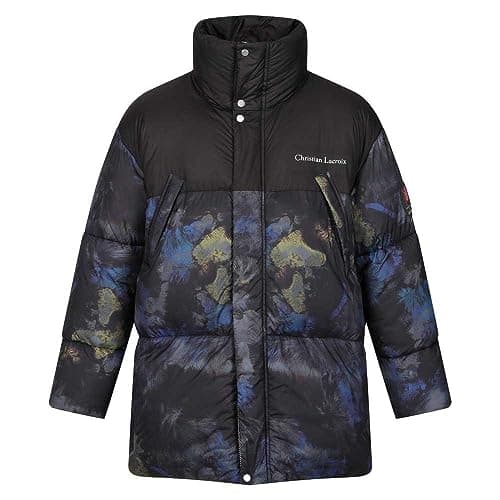 Image of Regatta Mens Christian Lacroix Barbegal Baffled Padded Jacket (L) (Black/Fourrure)