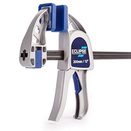 Image of Eclipse Professional Tools EOHBC36-HD Heavy Duty One Handed Bar Clamp 900mm (36"), Blue/Silver/Black