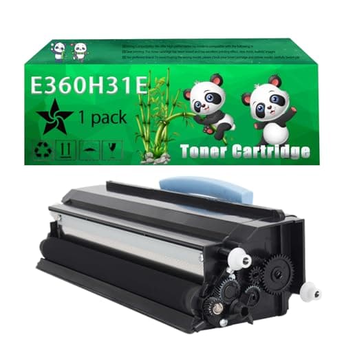Image of Replacement E360H31E Toner Cartridge Compatible for Lexmark E360 E360d E360dn E460dn E460dw E462dtn Printers, Up to 9000 Pages, Vivid Colors, Contains Chip (1 Pack Black)