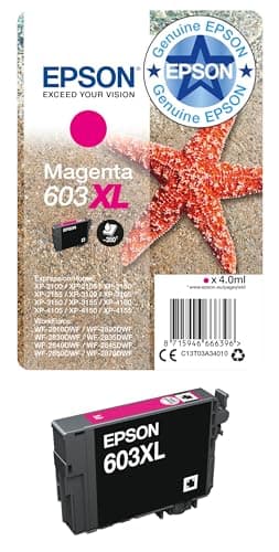 Image of Epson 603XL Magenta Starfish High Yield Genuine, Ink Cartridge,XL High Capacity