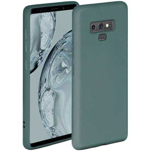 Image of ONEFLOW Soft Silicone Case for Samsung Galaxy Note 9 with Camera Protection, Silicone Case with Raised Screen Protection, Back Cover Protective Case, Soft Mobile Phone Case, Petrol Blue