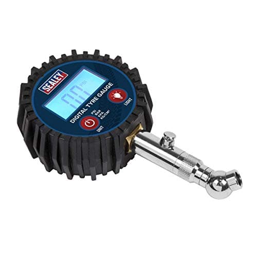 Image of Sealey TST001 Digital Tyre Pressure Gauge with Swivel Head & Quick Release