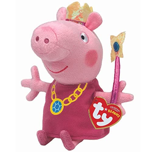 Image of TY Beanies Buddy 10" Plush Peppa Pig Princess Peppa