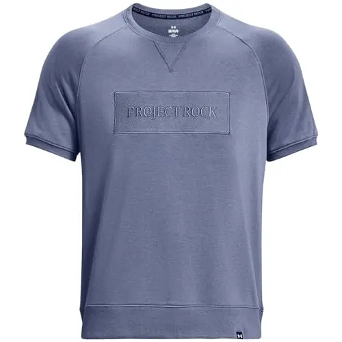 Image of Under Armour Mens Project Rock Gym T-Shirt Blue M