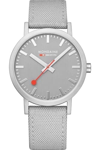 Image of Mondaine Classic Mens Analogue Quartz Watch with Cloth Bracelet A660.30360.80SBH