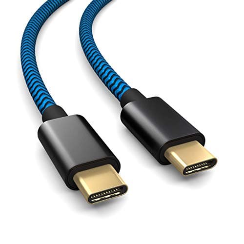 Image of Compatible with PS5 controller, USB C to C charging cable, cable, 3m compatible with Sony Playstation 5, Microsoft Xbox Wireless Controller blue-black