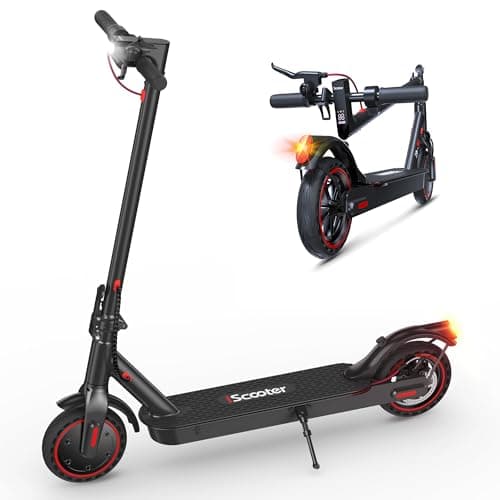 Image of iScooter Electric Scooter, 350W Motor i8/i9 Electric Scooters Adult with Cuise Control, 20-30KM Range, 8.5Inch Tires, 3 Speed Mode, Double Braking System Fast E Scooter for Adults and Teens