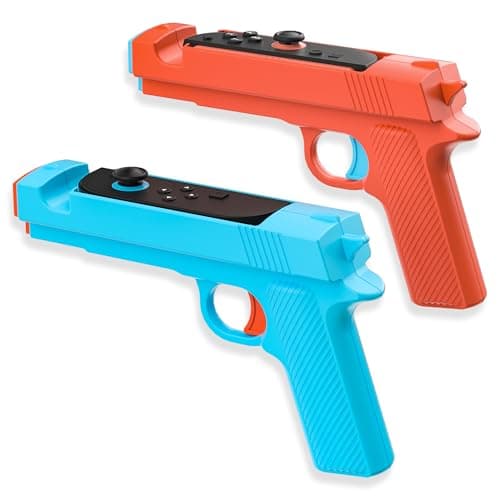 Image of FANPL Game Gun for Nintendo Switch 2 JoyCon, Controller Grip for Sniper Elite, Hunting Simulator, for Wolfenstein 2, for Splatoon, for Big Buck Hunter Arcade and Other Switch Shooting Games, 2 pack