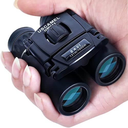 Image of USCAMEL Binoculars for Adults and Kids, 8×21 Compact Binoculars, BAK4 Prism, Easy Focus, for Bird Watching Outdoor Use Hunting Travel Small Size